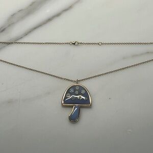 Brent Neale large magic mushroom pendant necklace